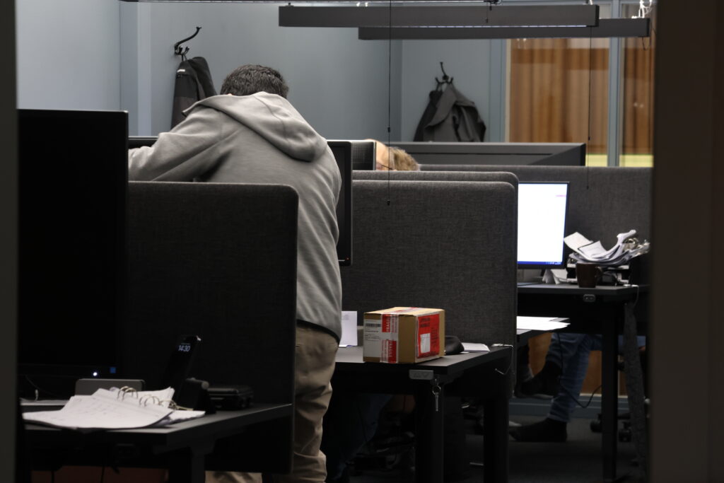 klimatkontoret, kontor, kollegor, fastighet